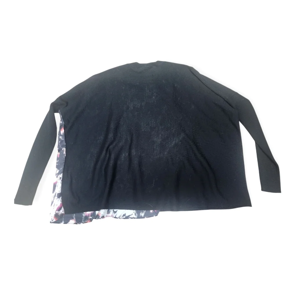 Allsaints Sweater Black Merino Wool Knit Koko Wing Butterfly Oversized Relax XS - Picture 6 of 9
